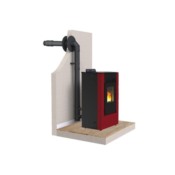 PACK C7C FIREMATIC Pelletofen + Dinak Saugnapf-Kit