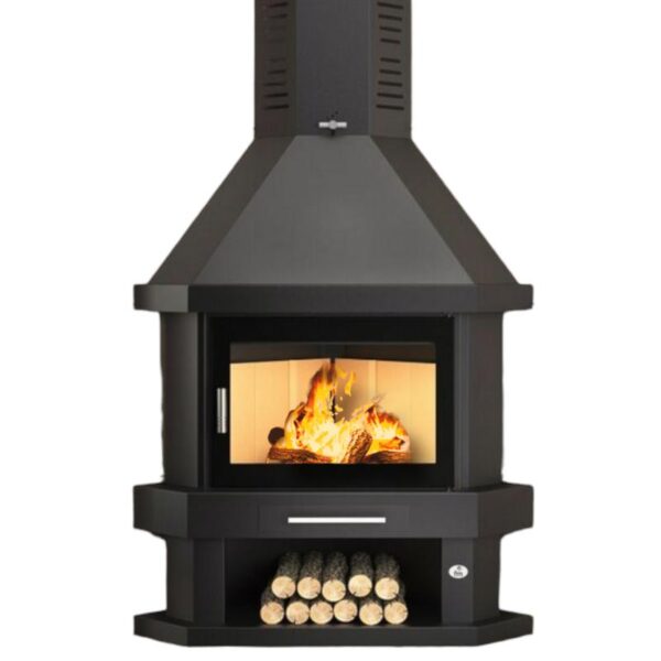 Eckkamin-Holzofen - FIREMATIC Windsor 14 bis 17 kW